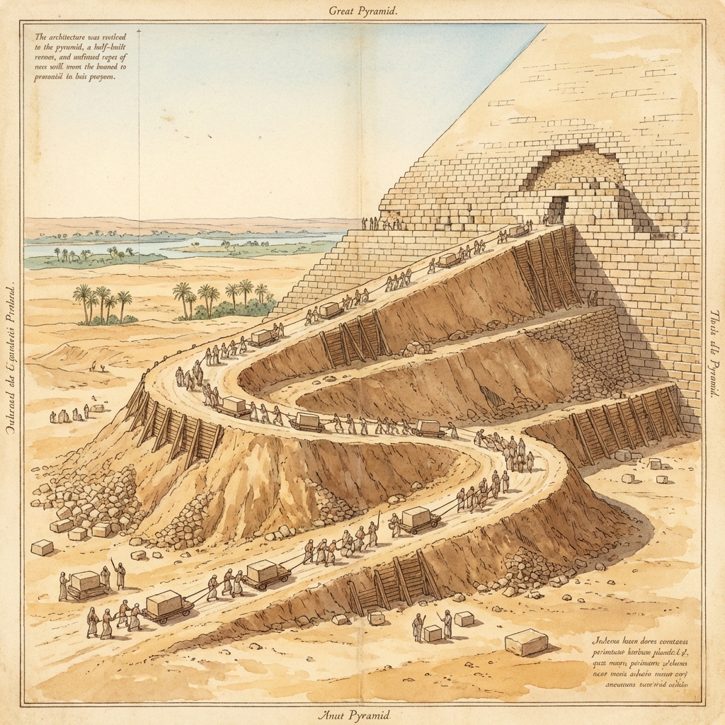 Illustration d'une rampe droite